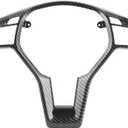 Steering Wheel Trim,Carbon Fiber Steering Wheel Trim Car Interior Decoration for AMG Type 0994640013 Fit for C E CLA Class carbon fiber interior steering wheel cover