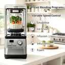 Commercial Blender for Smoothies 65Oz with Detachable Enclosure, 2200W
