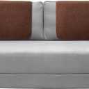 Frienda 2 Pieces Recliner Headrest Covers Sofa Headrest Protector Sherpa for Recliner Chair Couch Furniture Non Slip for Living Room(Brown)