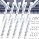 8 Pcs 12V Interior LED Light Bar for Car LED Light with Switch and Magnets Strip White 12V Lighting for Indoor Room Home Car Cargo Truck Trailer Van