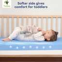 Tivellary Dual-Sided Crib Mattress Gel Memory Foam Infant & Toddler Mattress, Breathable Hypoallergenic Removable Cover, Fits Standard Cribs 52"x27.5"x5'', 52x28x5