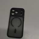 CANSHN Magnetic Compatible with iPhone 17 Pro Case, Upgraded [Full Camera Protection] [Compatible with Magsafe] [Translucent Matte] Shockproof Protective Phone Cover 6.3 Inch - Black