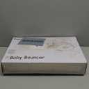 Portable Baby Bouncer Seat with 8 Melodies, 3 Vibration Levels & Adjustable Volume, Foldable Infant Bouncer Rocker with Safety Harness for Baby 0-6 Months, Indoor & Outdoor Use BR2402 (Pink)