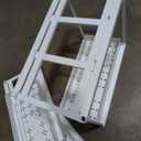 Under Sink Organizers and Storage 2 Pack, Pull-Out Sliding Cabinet Organizer with 2-Tier Storage Shelf & 4 Hooks, Multi-Purpose for Kitchen & Bathroom (13 Inch, White)