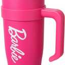 MINISO Barbie Water Bottle, Barbie Tumbler Steel Cup with Handle and Straw, Barbie Cup for Gym, Hiking Travel (1600mL) - Fashionable and Functional Drinkware