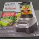 BLACK+DECKER PowerCrush Multi-Function Blender with 6-Cup Glass Jar, 4 Speed Settings, Silver