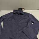 Women Button Down Shirts Long Sleeves Slim Fitted Casual Collared Blouses Work Striped Tops M