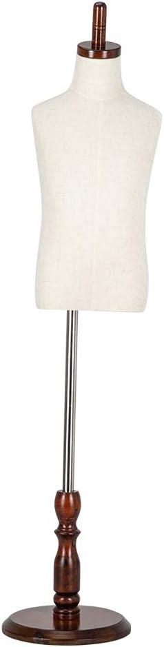 Bonnlo Upgraded Kid Dress Form, 2-3 years old, 3-4 years old, Toddler Mannequin Torse with Adjustable Rubber Wood Stand for Dress Jewelry Display (2-3 years old) (Beige) Bonnlo Upgraded Kid Dress Form, 2-3 years old, 3-4 years old, Toddler Mannequin Torse with Adjustable Rubber Wood Stand for Dress Jewelry Display (2-3 years old) (Beige)
