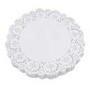 CC wonderland zone 8 Inch Round Paper Doilies - White Lace Disposable Paper Doilies - for Crafts,Cakes,Food, Desserts, 100 PCS