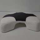 Side Sleeper Pillow with Arm Hole, Shoulder Relief System, Arm Pillow for Neck and Shoulder Pain, Premium Memory Foam, Suitable for Side, Back and Stomach Sleepers - Grey (6in Height)