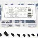 Silicone Universal Anti Dust Cover Plug Kit Stopper Cap for USB C/A Micro USB Lightning Ethernet HDMI DP Computer PC Laptops Phones Audio Devices Electronics Black 11Sizes 110Pcs