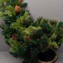 4-ft Pre-lit Slim Artificial Christmas Tree with White LED Lights