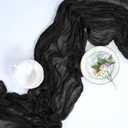 16 Pack Table Runner Black Cheesecloth 10ft Boho Gauze Fabric 120 Inch Cheese Cloth Table Runner Rustic Sheer for Holiday Baby Shower Party Décor Home Wedding Decoration