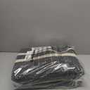 COSY HOMEER Kitchen Rugs and Mats Sets of 2PCS Non Slip Kitchen Mats for Floor Washable Kitchen Runner Stain Resistant Standing Mat for Kitchen,Sink,24"x48"+24"x59",Black