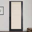 LazBlinds 1" Vinyl Mini Blinds for Doors, Cordless French Door Blinds, Light Filtering Privacy Horizontal Shades for Front Patio Sidelight Glass, 15 3/4" W x 70" H, Beige 15.75"W x 70"H