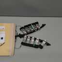 Volnamal Legging Organizer for Closet, Metal Yoga Pants Hangers 2 Pack w/10 Clips Holds 20 Leggings, Space Saving Hanging Closet Organizer w/Rubber Coated Closet Organizers and Storage, Black