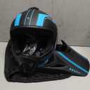 Yesmotor Youth Dirt Bike Motorcycle Helmet Kid Full Face Helmet DOT (Blue, X-Large)