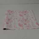 WERNNSAI Pink Flower Gift Wrapping Paper Roll - 1 Roll 17”x 33 ft Pink Vintage Floral Wrapping Paper Bridal Shower Wedding Wrap Supply Baby Shower Wrapping Paper for Girls Birthday