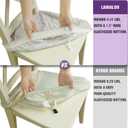 Pro Fit Dining Chair Seat Covers (Off-White, Set of 2)  Embossed Stretch Slip Covers with Rear Flap and Raised Jacquard Design, Elastic Seat Protectors, Machine Washable for Kitchen Chairs