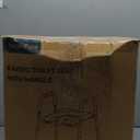 Toilet Seat Riser for Seniors, FSA HSA Eligible Raised Toilet Seat with Handles, Adjustable Height & Width, 400lb Handicap Elevated Toilet Seat, Fit Any Toilet (Grey)