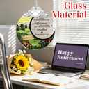 Retirement Gifts - Retirement Gift for Women, Men - Retired Ornament - Retired Gifts for Coworker, Boss, Employee, Teacher, Nurse, Friends, Women, Men - Stained Glass Christmas Ornament - Design C