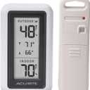 AcuRite Digital Thermometer with Indoor, Outdoor Temperature and Daily High and Lows (00424CA), White (Single)