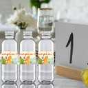 100 Pcs Fall Little Pumpkin Baby Shower Water Bottle Labels, A Little Pumpkin is on the Way Baby Shower Decorations for Gender Reveal Birthday Party Drink Stations A 03