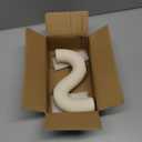 Ceramic Candle Holder, Modern Taper Candlestick Holder for Dining Table, Living Room Coffee Table, Candelabra for 2 Taper Candles (Cream)