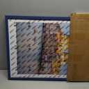 wyooxoo 18x24 Poster Frame Dark Blue Solid Wood Picture Frames Display Pictures 16x20 with Mat or 18x24 Without Mat Colorful Frame For Horizontal Vertical Wall Mounting