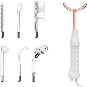 Hi Frequency Facial Care Tool Skin Tonning Device with 7 Electrode Tubes 2 Colors Options Elitzia ETSC640N (Orange)