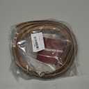 Vinyl Door Threshold Flooring Transition Strip Self Adhesive Carpet Edging Strip for Laminate Doorway Edge Threshold from 1/5" to 2/5" (Smoked Brown Wood Grain, 6.6 Ft)