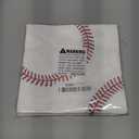 ADXCO 48 Pack Baseball Paper Napkins 13 x 13 Inches Disposable Cocktail Napkins for Sports Themed Party, Birthday, Baseball Theme Party Supplies