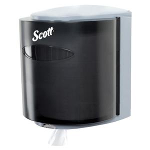Scott Professional Kimberly-Clark Professional 09989 Roll Control C-Pull Dispenser, 10 3/10w x 9 3/10d x 11 9/10h, Smoke/Gray