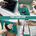 Case for iPad (A16) 11th/10th Generation 11''/10.9'' 2025/2022 Kids with Pencil Holder 360Rotate Handle Strap/Stand (Dark Green)