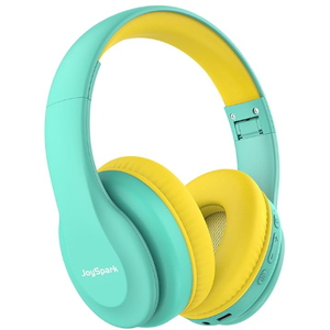 JoySpark Kids Bluetooth Headphones, Lightweight Wireless Headphones for Kids, 85/94dB Volume Limited, 60 Hours Playtime, Bluetooth 5.3, OverEar Toddler Headsets with Builtin MicGreen