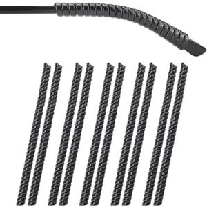 Glasses Ear Cushion, Non Slip Eyeglass Ear Cushions, Anti-Slip Comfort Eyeglasses Temple Tips Sleeve Retainer, Eye Glass Ear Grips for Glasses Sunglasses (5 Pairs Black L Size)