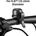 ROCKBROS Bike Bell for Apple AirTag Hidden Bike Mount Bike AirTag Holder GPS Tracker Bike Bell Anti-Theft for Adults Suitable for 0.87''/22.2, 1''/25.4, 1.25''/31.8mm Diameter Handlebar