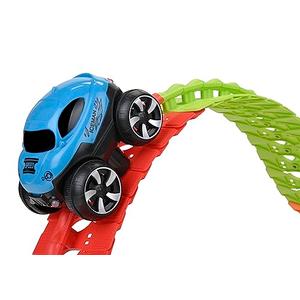 Discovery Toys – Crazy Climb Track | Car Track Set with LED Light-Up Race Car | Interchangeable Car Shells | Multicolor Flexible Changeable Track | Custom Racetrack Toy | 5+ yrs