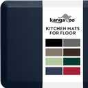 KANGAROO Thick Ergonomic Anti Fatigue Mats for Kitchen Floor, Cushioned Standing Office Desk Mat, Waterproof Scratch Resistant Topside, Supportive All Day Comfort Padded Foam Rugs, 20x32, Navy