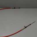 80833 Automatic Transmission Shifter Cable Eyelet End Replacement Fit for B&M Automotive Heavy Duty Performance Shifter Cable Alloy Steel Material 5ft Long Af72-1002 BMM-80833 0.375" Red