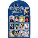 CroBlissful 27 x 16 Inch Graduation Photo Board Picture Frames Wall Decor Collage Display Blue Felt Board for 4 x 3 Inch Photo DIY Picture Holder 2026 Graduation Party Decorations
