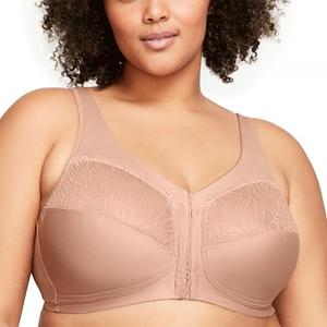 Glamorise Womens MagicLift Natural Shape Bra Wirefree #1210,Size 46D