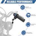 Electronic Throttle Grips Handlebar Fit for Ridstar Q20 Full Twist Throttle 48V, LED Battery Display, Key Lock, Plug and Play, Universal Electric Bike Throttle Grip for EBike Scooter Motorcycle