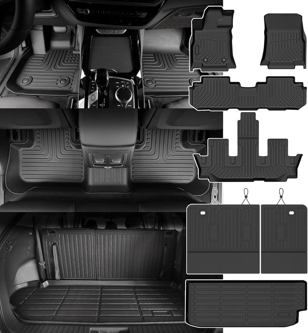 Subaru Ascent Floor Mats 2026 2025-2019,Car Mats for Subaru Ascent 7&8 Seater All Weather Floor Mats Cargo Liner Accessories 2019-2026