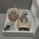 OYEARS 19'' Small Boho Table Lamps for Bedroom Set of 2, Farmhouse Rattan Bedroom Lamps for Living Room Rustic Home Decor, Nightstand Bedside Lamps for Sofa Table Entry Way, Suitable for Small Places (Beige and White)