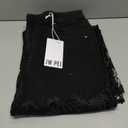 JW PEI Women's Embroidery High Rise Wide Leg Lace Denim Jeans with Rhinestone
size 32