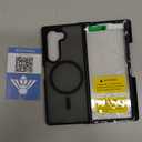 FNTCASE for Samsung Galaxy Z-Fold-6 Case: Strong Magnetic Military Grade Drop Protection Phone Cases with S Pen Holder Slot Matte Slim Built-in Screen Protector Cover Rugged Shockproof TPU (Black)