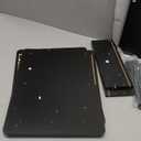 Nightstand with Charging Station, Bedside Tables, End Table Side Table with 2 Tiers Storage Space, for Bedroom, Living Room, Black CAMLBZ07BE