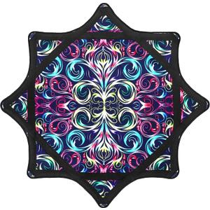 Beginner to Pro Spinning Cloth Flow Toy – Colorful Juggling Prop, 24.4 Inch 300 Grams, Flow Star Style (Paisley Pattern)