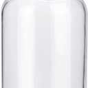 Lab Glass Reagent Bottle,Wide Mouth Glass Storage Bottle with Ground Stopper,Decorative Bottles/Vase (Clear, 500ML) (16.9 Ounces)
